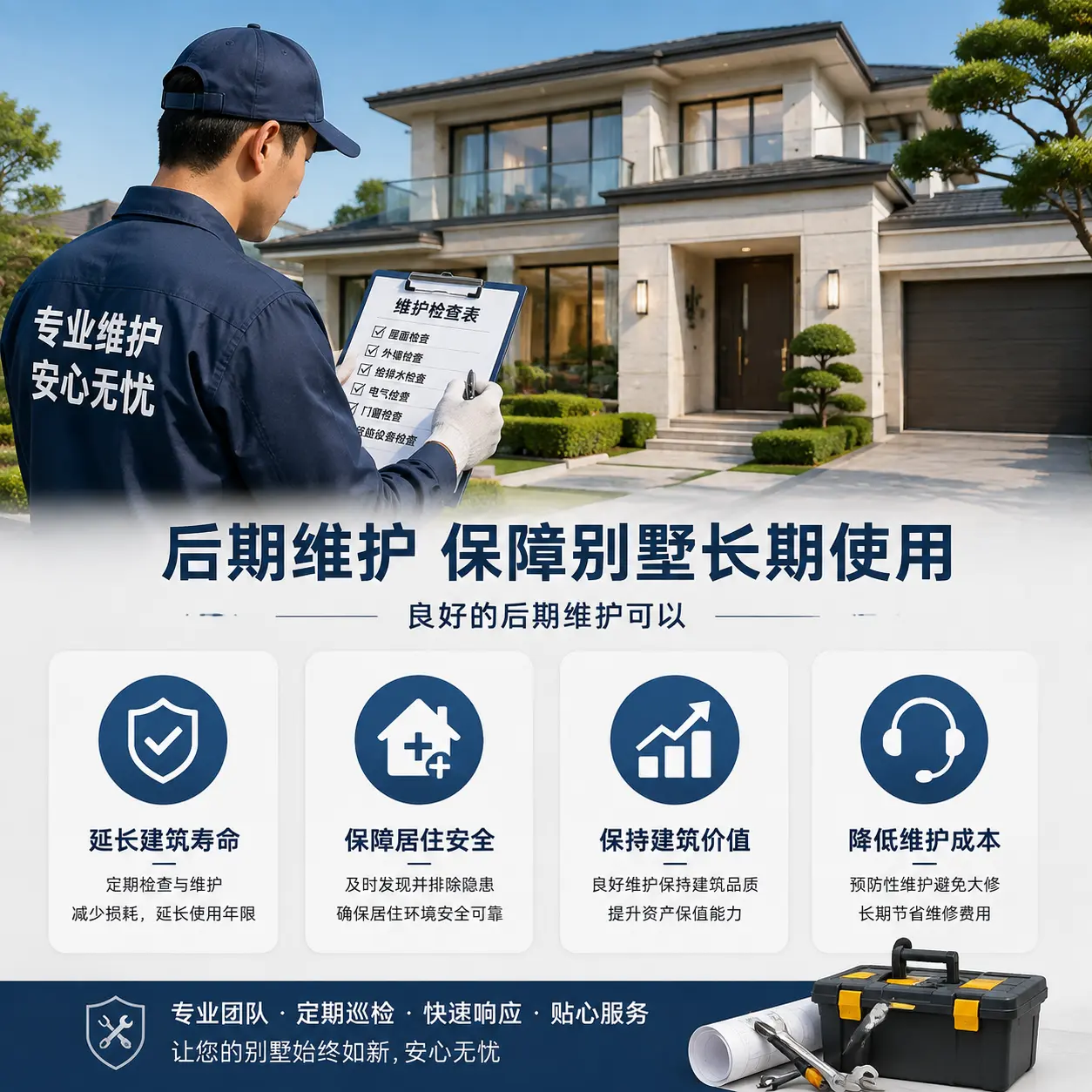 别墅建造公司推荐： 普安 施工质量的关键要素