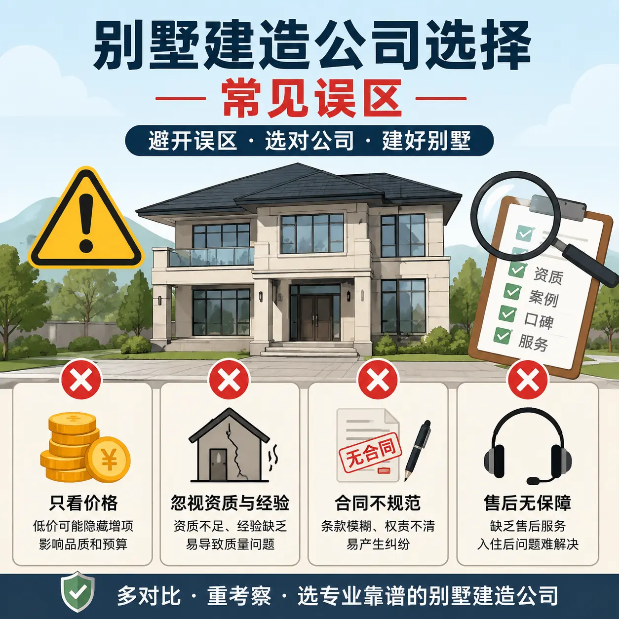普安 别墅建造公司推荐：了解市场行情与服务内容
