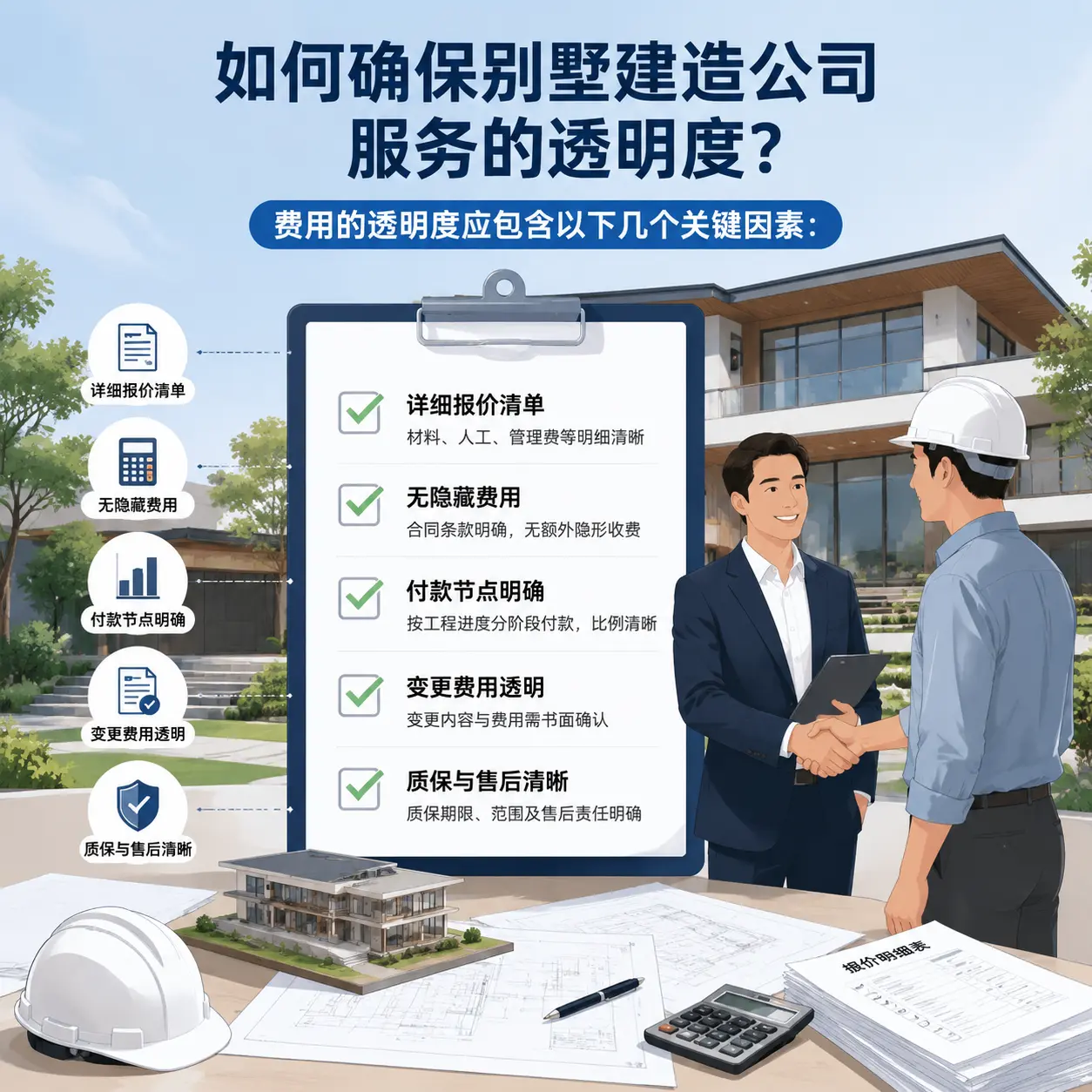 在 普安 如何确保别墅建造公司服务的透明度？