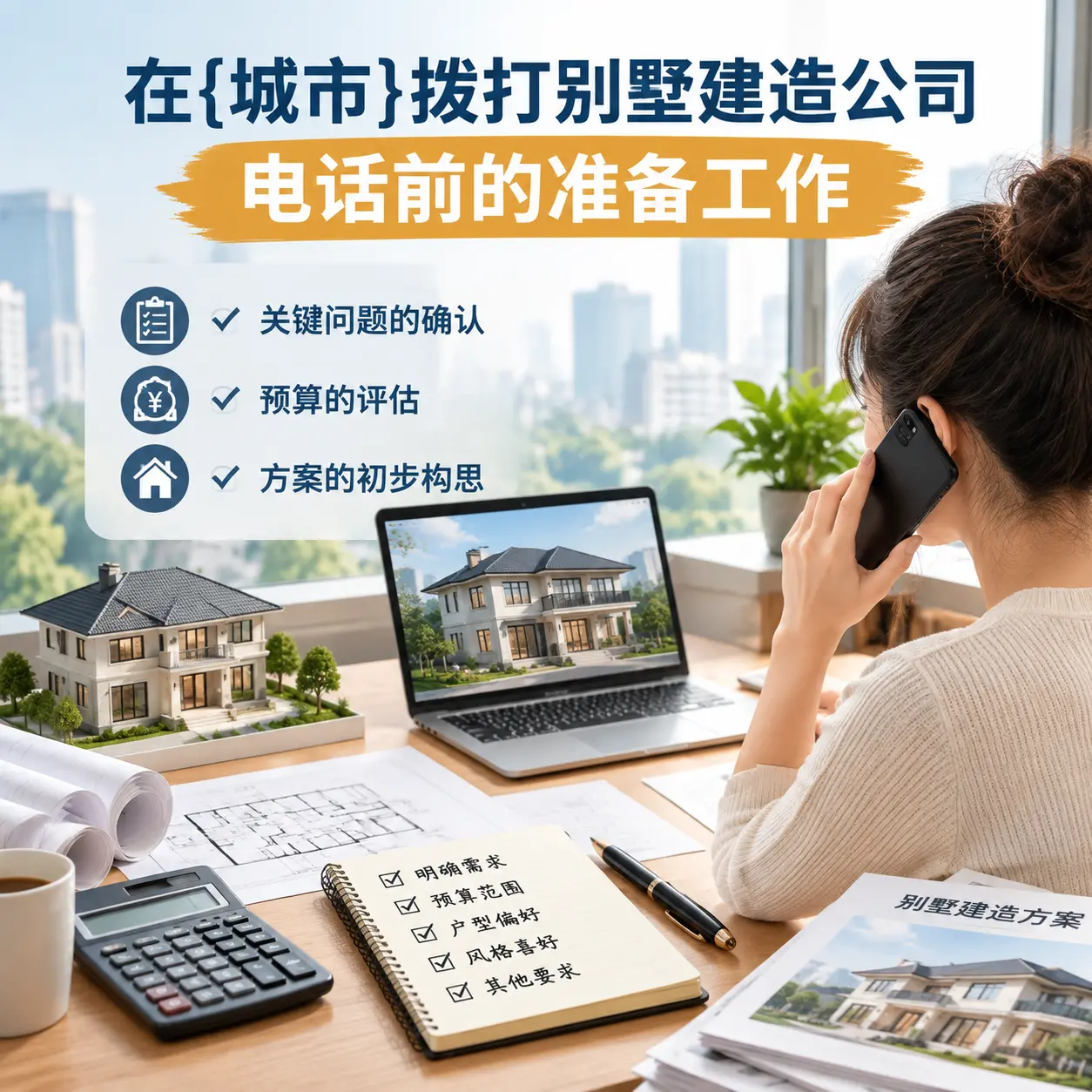 在普安拨打别墅建造公司电话前的准备工作