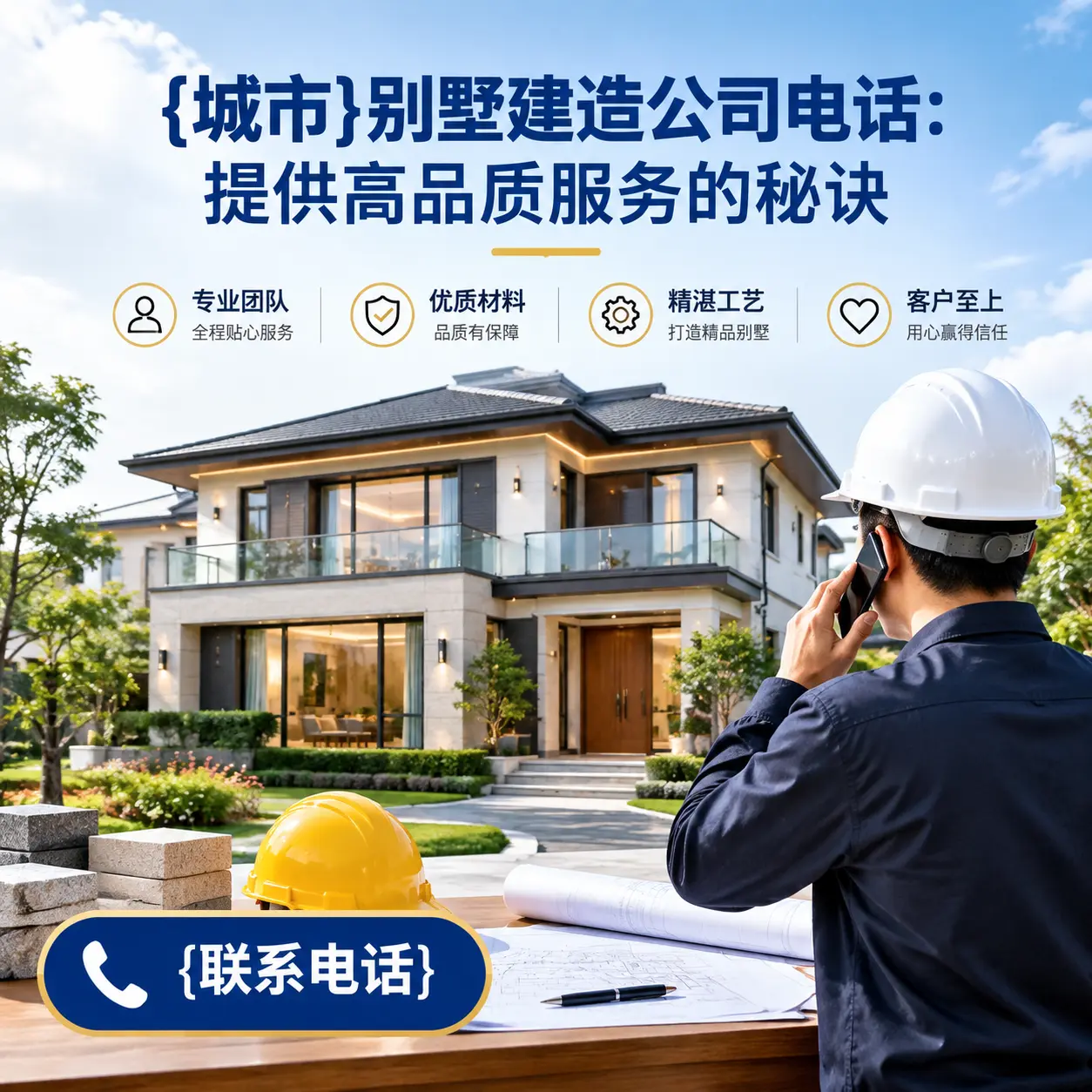 普安别墅建造公司电话:提供高品质服务的秘诀
