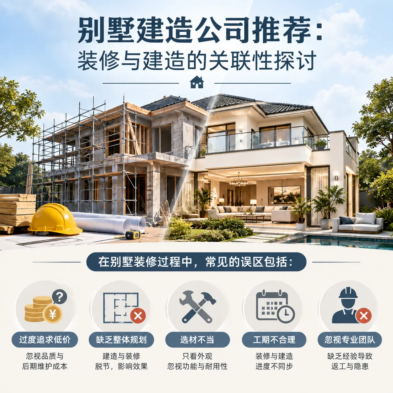 别墅建造公司推荐:装修与建造的关联性探讨