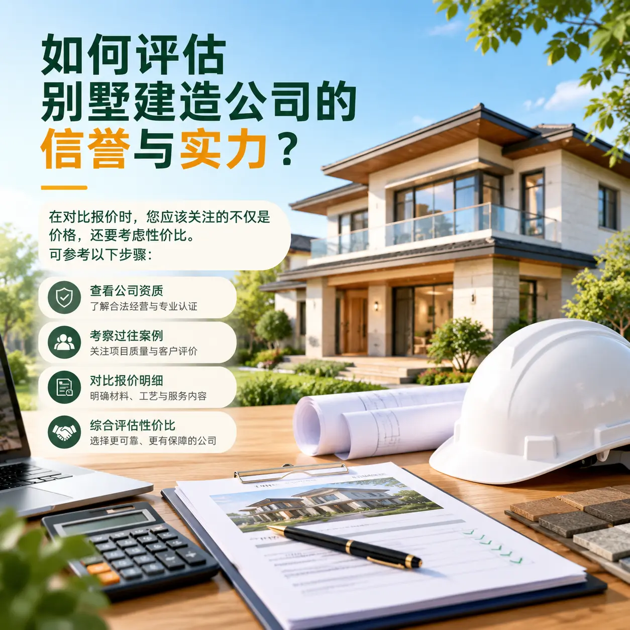 如何评估 普安 别墅建造公司的信誉与实力?