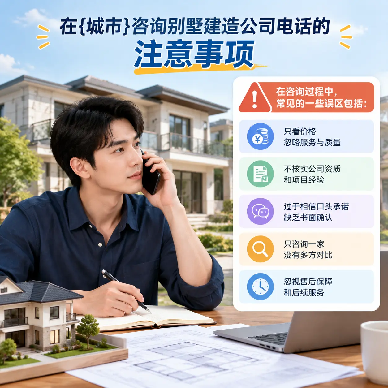 在普安咨询别墅建造公司电话的注意事项